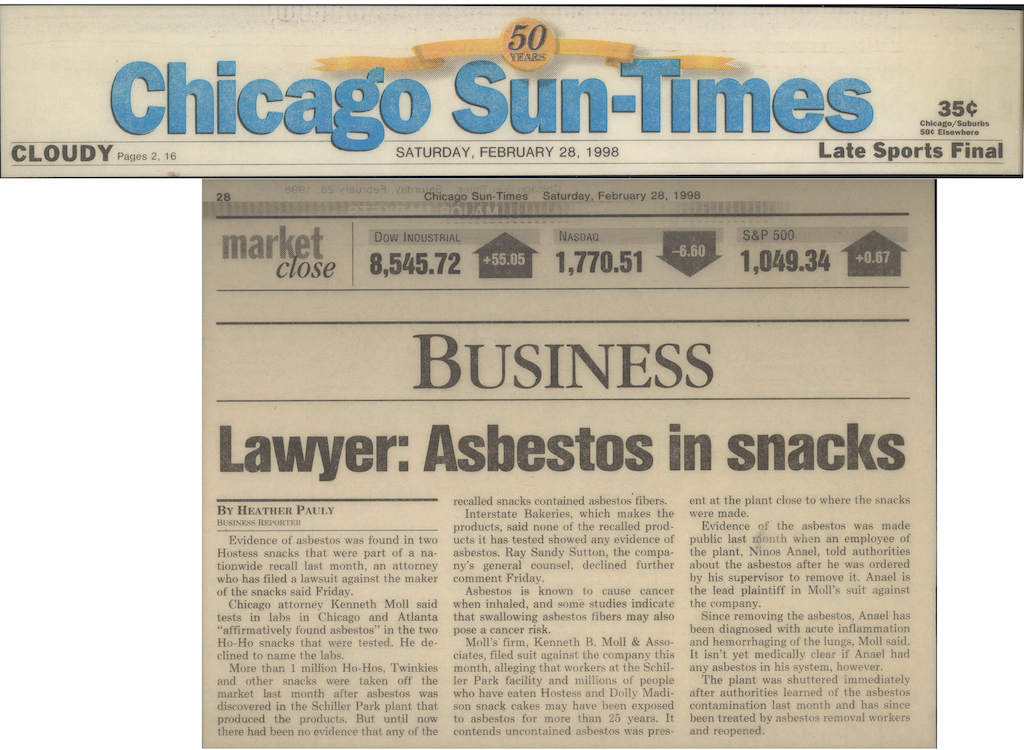 Hostess Litigation :: Chicago Personal Injury Lawyer Moll Law Group