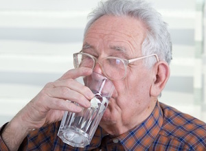 Elder Drinking Water